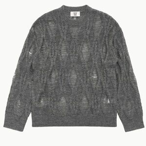 MARYAM NASSIR ZADEH Gray Monti 100% Wool Sweater